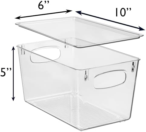 ClearSpace Pantry Storage Bins with Lids for Kitchen & Fridge, 8 Pack - Image 4