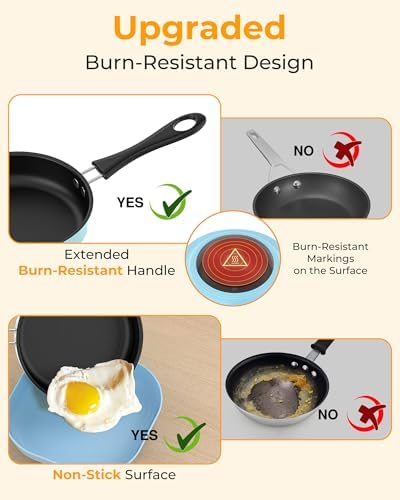 Gotoofun Kids Cooking Sets Real, Kid Safe Montessori Mini Tools Includes Stove Burner, Knife ect for Aged 8-12 Boys Girls Food Making, Easy for Beginners, Education Toys-Blue - Image 6