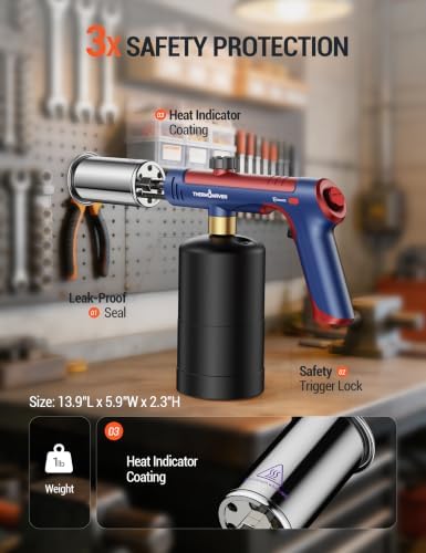 ThermoMaven Propane Torch Gun, One-Touch Max Fire Flame Thrower - Image 2