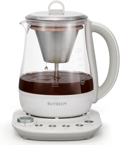 BUYDEEM K156 Tea Maker, Electric Kettle for Tea and Coffee Brewing, 1.6Qt by BUYDEEM