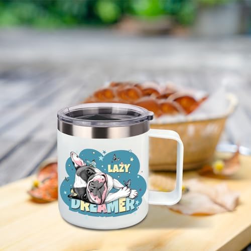 Volhoply 14oz sublimation Insulated Stainless Steel Coffee Mug with Leakproof Lid,Double Wall Vacuum Travel Cup with Handle,Reusable Metal Cups Tumbler,Camping Mugs Keep Hot/Cold(Sublimation,1 Set) - Image 6