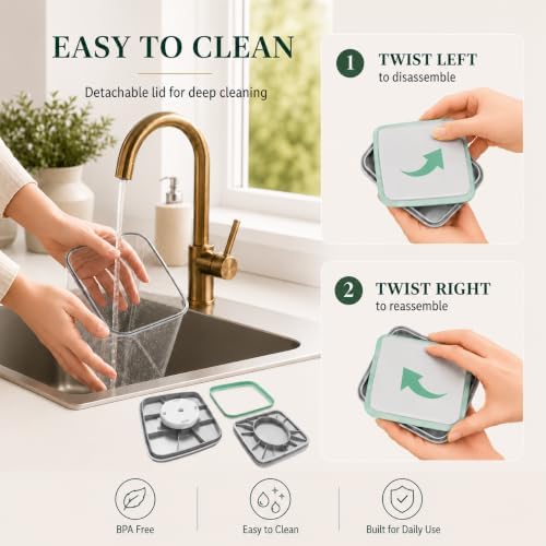 6-Piece Airtight Food Storage Containers, Clear Stackable Pop Lid - Image 3
