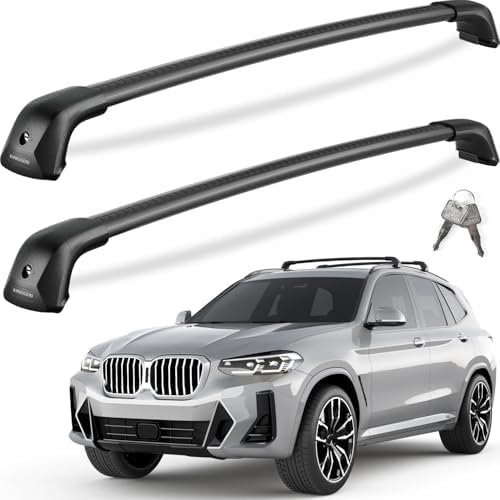 KINGGERI 330lb Lockable Roof Rack Cross Bars for BMW X3 G01 2018-2026 by KINGGERI