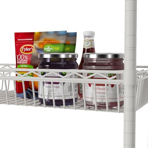 SINGAYE 6 Tier Shelf Wire Shelving Adjustable Storage Shelves Basket Rack - Image 7