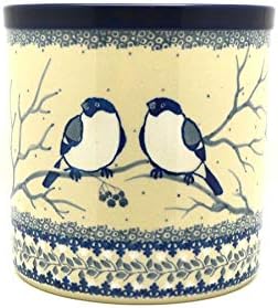 Polish Pottery Utensil Holder - Unikat Signature U4830 by Polish+Pottery+Gallery