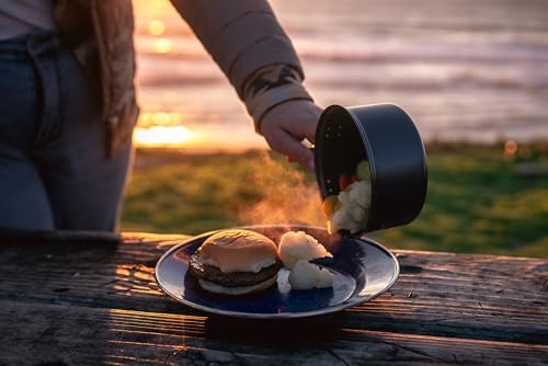 Stansport Deluxe 24-Piece Enamel Tableware Set - Enamel Plates and Bowls Lightweight and Durable Camp Dish Set for Camping and Backpacking Plates and Bowls for 4 People - Image 5