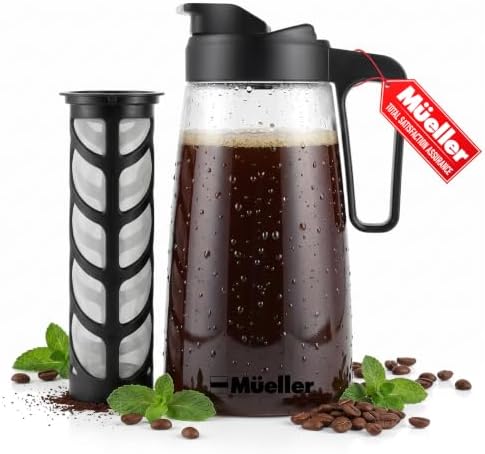 MUELLER HOME Cold Brew Coffee Maker, 64 oz Tritan Fortified Pitcher by MUELLERHOME