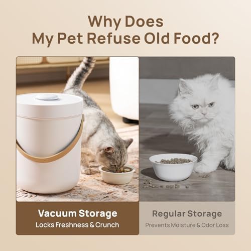 smartoo Vacuum Cat Dog Food Storage Container 10 lb, Dry Pet Food Storage - Image 2