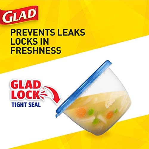 Glad GladWare Tall Entree Containers, Large Square, 42 Oz, 3 Count - Image 4