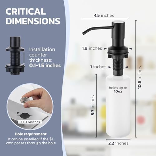 WEWE Kitchen Faucet with Soap Dispenser Set, Pull-Down, Matte Black - Image 7