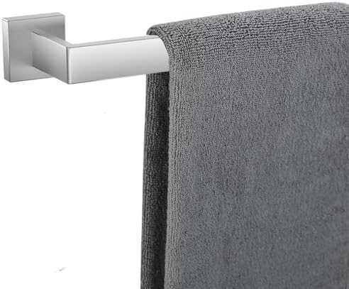 Towel Bar for Bathroom 32 Inch Brushed Nickel Towel Holder 12/16/20/24/28/32/36 Inch Stainless Steel SUS304 Rustproof Towel Rack Modern Square Towel Rod for Bathroom Wall(1, Brushed Nickel, 32 Inch) by TAUN