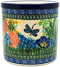 Polish Pottery Utensil Holder - Unikat Signature U4612 by Polish+Pottery+Gallery