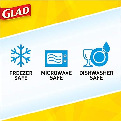 Glad GladWare Big Bowl Food Storage Containers, Large, 48 Oz, 3 Count, 6-Pk - Image 3