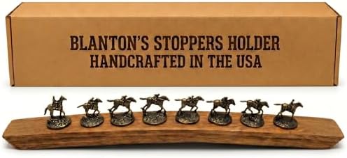 Bourbon Stopper Display for Blanton's, Natural Oak by Barrel-Art