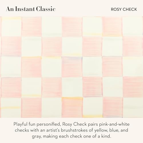MACKENZIE-CHILDS Enamel Canister, Medium, Pink-and-White Rosy Check - Image 3
