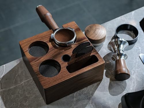 Walnut Espresso Tamping Station 54mm for Breville - Image 5