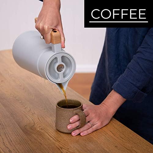 Thermal Coffee Carafe 68 Oz - Stainless Steel Insulated with Tea Infuser - Image 3