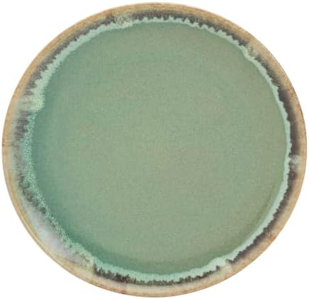 Tabletops Gallery Tuscan Collection Reactive Glaze 12 Piece Stoneware Dinnerware Set Dining Kitchen Tableware Plates Bowls Service for 4, Teal Green - Image 7