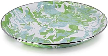 Golden Rabbit Enamelware Medium Tray, 15.5 inch, Modern Monet - Image 2