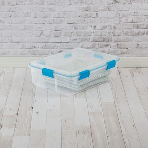 Sterilite Gasket Storage Box with Lids for Home & Office, 37 Quart, 8-Pack - Image 5