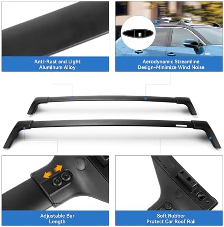 FLYCLE Lockable Roof Rack Cross Bars for 2019-2025 RAV4 - Image 6