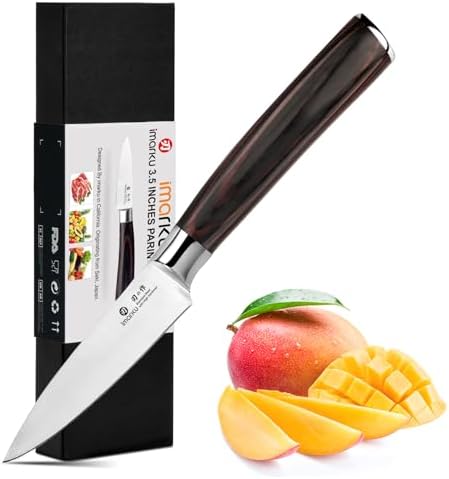 imarku Paring Knife 3.5 Inch, Japanese High Carbon Stainless Steel by imarku