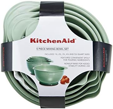KitchenAid Classic Mixing Bowls, Set of 5, Pistachio - Image 6