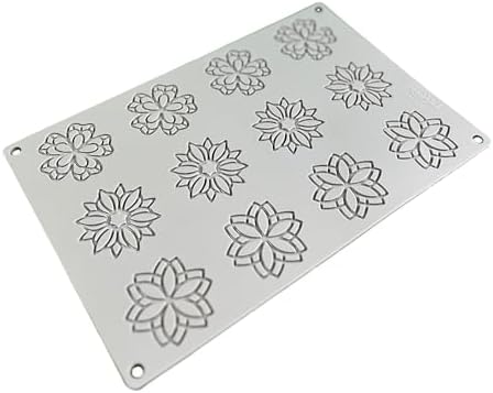 PAVONI ITALIA GG063 Grand Mandala Platinum Silicone Mold, Confectionery Supplies, Chocolate Mold, Candy Mold, Decoration, Oven, Microwave, Dishwasher Safe, Freezer Safe by Unknown