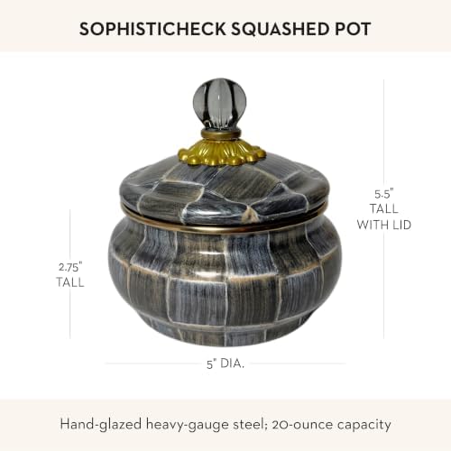 MACKENZIE-CHILDS Sophisticheck Squashed Pot - Image 4