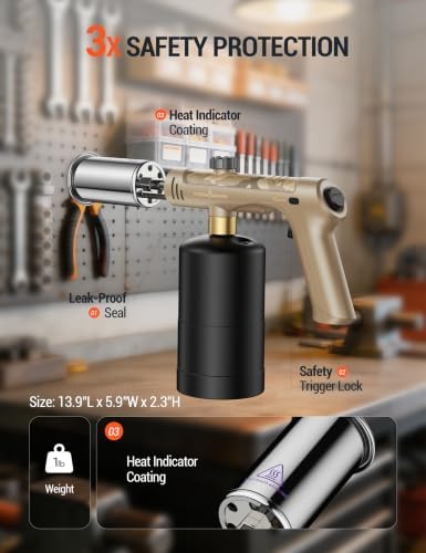 ThermoMaven Propane Torch Gun, One-Touch Max Fire Flame Thrower - Image 3