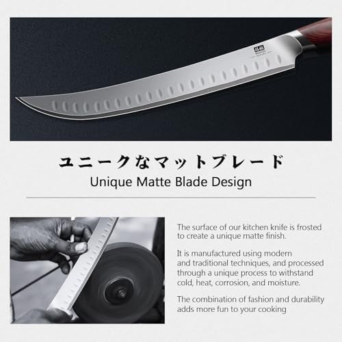 SHAN ZU Brisket Slicing Knife, 11.6 Inch Carving Knife Japanese - Image 6