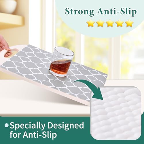 Shelf Liners for Kitchen Cabinets 17in x 20FT Non Adhesive Drawer Liner - Image 2