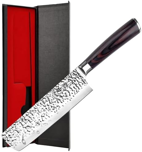 imarku Nakiri Knife 7 Inch, Japanese High Carbon Stainless Steel Chopper by imarku