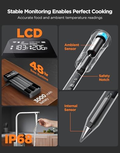 GoveeLife Smart Wireless Meat Thermometer Digital 2 Probes with App Alarm - Image 6