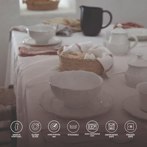 Casafina Ceramic 9" Square Baker - Impressions Collection, White | Oven & Dishwasher Safe Bakeware | Food Safe Glazing | Restaurant Quality Dinnerware - Image 3