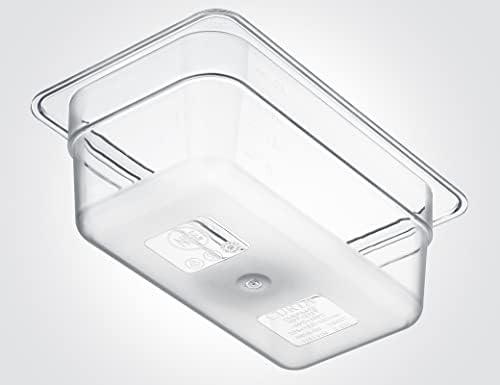 CURTA 6-Pack 1/4 Size 4" Deep NSF Polycarbonate Food Pans | Dishwasher & Freezer Safe Clear Container for Prep Tables, Buffet, Salad Bar, Commercial & Home Kitchen - Image 3