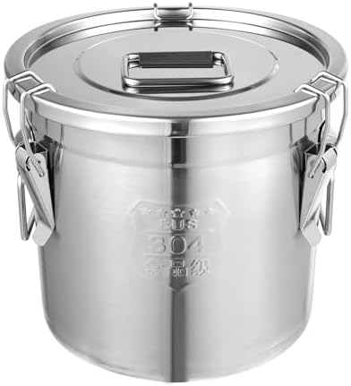 12L/3.17 Gal Stainless Steel Food Storage Container with Lid by Unknown