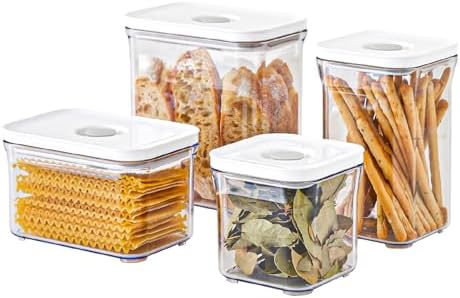 VAKUEN Premium Airtight Food Storage Containers 4-piece/Set, BPA Free, 100% Leak Proof, Keep food fresh up to 5 times longer than non-vacuum storage by Vakuen