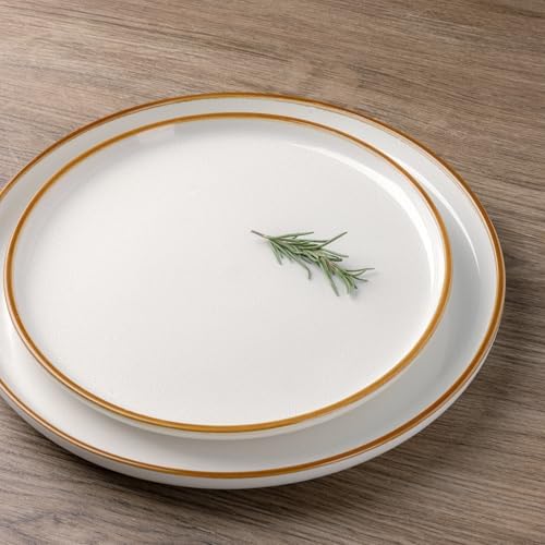 GBHOME Dinnerware Sets for 4, 12 Pieces Ceramic Plates and Bowls Set - Image 2
