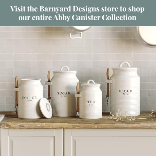 Barnyard Designs Ceramic Coffee Canister for Kitchen Counter (Coffee) - Image 7
