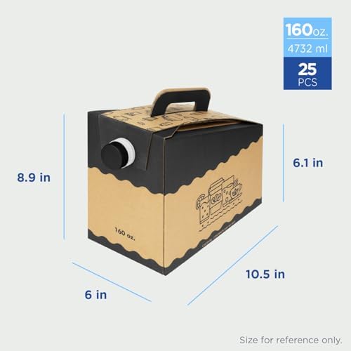 Karat 160 oz Disposable Coffee Dispensers [25 Pack] - Insulated Bulk Coffee Containers with Handle for Hot/Cold Beverages | Leak-Proof for Parties, Catering, Office - Image 2