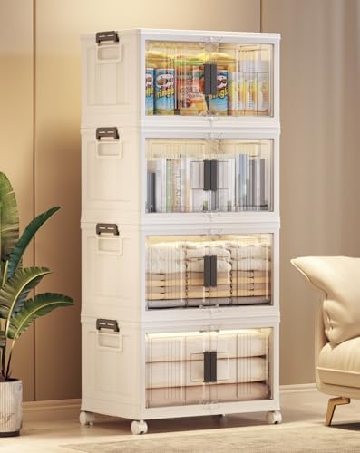 OlarHike 48QT Storage Bins with Lids for Home, Closet, Office, Room, 4 Pack by OlarHike