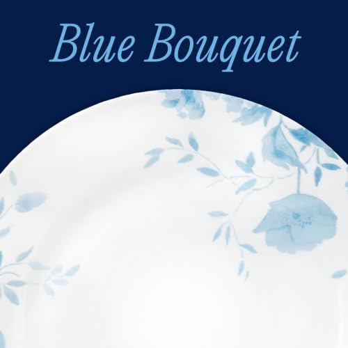 Corelle Blue Bouquet 18-Piece Dinnerware Set, Service for 6 - Image 2