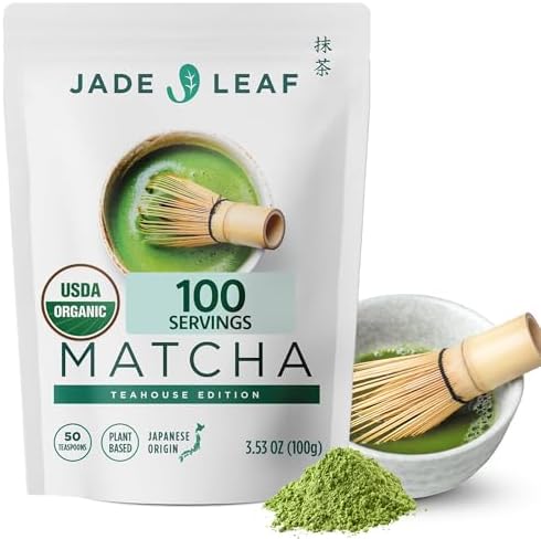 Jade Leaf Ceremonial Grade Matcha Powder, 100g / 3.53oz Resealable Pouch by JadeLeafMatcha
