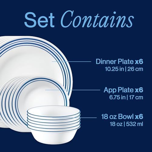 Corelle Laila 18-Piece Dinnerware Set, Service for 6 - Image 3