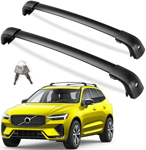 KINGGERI Lockable Roof Rack Cross Bars for Volvo XC60 XC-60 2018-2026 by KINGGERI