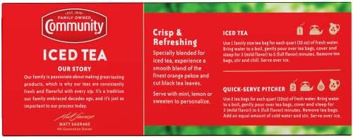 Community Coffee Decaf Tea, 24 Family Size Tea Bags (Pack of 1) - Image 4
