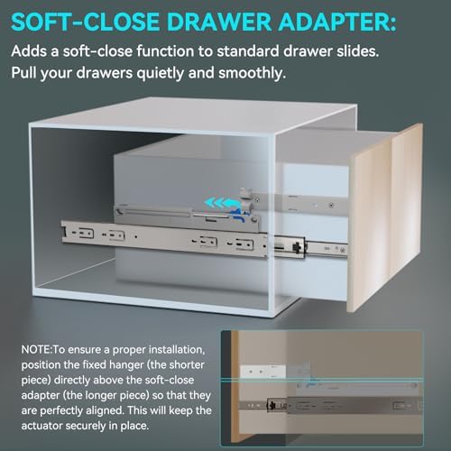 1 Pair Universal Soft Close Drawer Adapters - Image 3