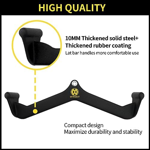 LAT Pulldown Attachment,Back Tricep Bar Strength Training,Handle Grips LAT Pull Down Bar Press Down Exercises,Cable Machine Accessories, Cable Back Attachments for Home Gym - Image 3