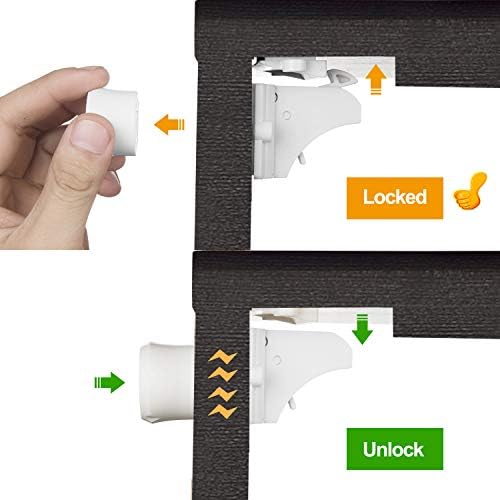 Vmaisi Magnetic Cabinet Locks for Babies (Standard, Count, 48.00) - Image 6